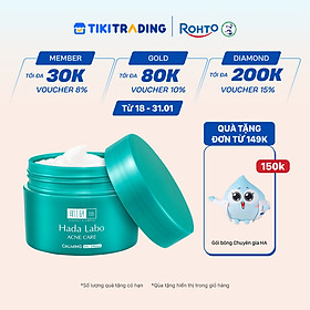 Kem dưỡng ẩm cho da mụn, nhạy cảm Hada Labo dạng gel Acne Care Calming Gel Cream 50g