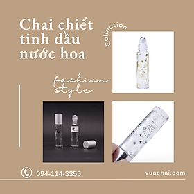 Chai chiết nước hoa mỹ phẩm cao cấp dạng bi lăn 10ml