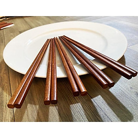 Mua Đũa gỗ cẩm đô cao cấp loại 1 (bó 10 đôi) đũa làm  từ  Gỗ Cẩm Lai tự  nhiên siêu đẹp sang  trọng  an toàn sức  khoẻ