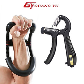 Dụng cụ tập tay tại nhà, combo hai sản phẩm chữ U Tập Tay và kìm tập tay đếm số cao cấp