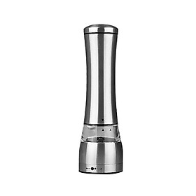 Salt and Pepper Grinder- Professional Quality Brushed Stainless Steel Mills with Adjustable Ceramic Rotor - Elegant Manual Shakers