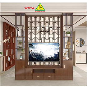 Mua Kệ tivi kiêm vách ngăn phòng khách và nhà bếp 3VTV04