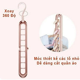 Móc treo quần áo - Móc treo đồ 9 lỗ tiết kiệm diện tích