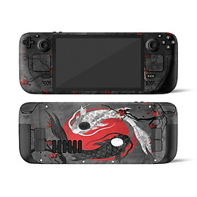 Skin decal dán Steam Deck mẫu Rose Koi (dễ dán, đã cắt sẵn chuẩn theo khuôn máy)