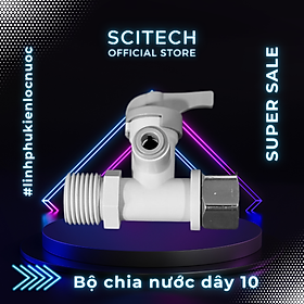 Bộ cấp nước đầu nguồn, bộ chia nước đầu vào dây 6 hoặc dây 10 bằng Nhựa dùng trong máy lọc nước - Hàng chính hãng