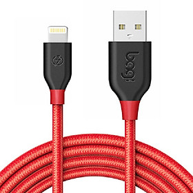Dây cáp bọc dù chất lượng cao sạc nhanh Lightning Bagi IH150 dài 1.5m cho iphone/ipad/ipod - Hàng chính hãng