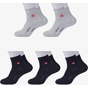 Combo 5 Đôi Tất Nam Vớ Nam Cổ Dài Sợi Cotton Cao Cấp Chống Hôi Chân, Không Xù, Không Bai Dão (Mix Màu)
