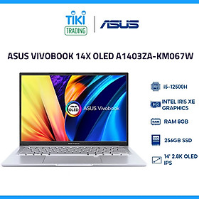 Mua Laptop ASUS VivoBook 14X A1403ZA-KM067W (I5-12500H | 8GB | 256GB PCIE | 14.0 WQXGA OLED | WIN11 | BẠC) - Hàng Chính Hãng