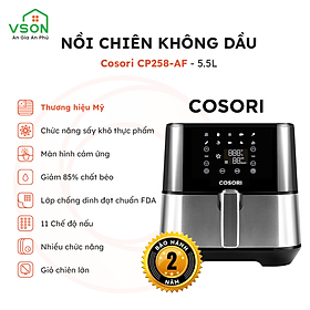 Mua Nồi Chiên Không Dầu Thương Hiệu Mỹ COSORI CP258 5.5L - Màn hình cảm ứng - Chức năng sấy khô - Hàng Chính Hãng