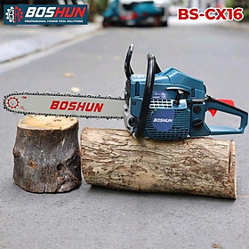 Mua Máy Cưa Xích Chạy Xăng BOSHUN BS-CX16  Lam xích dài 16INCH  Bơm nhớt tự động - Động cơ xăng 2 thì 58CC mạnh mẽ