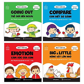 Combo Black & White Book: Compare - Con Biết So Sánh + Emotion - Cảm Xúc Của Con + Going Out - Thế Giới Bên Ngoài + Big & Little - Động Vật Lớn Nhỏ (Bộ 4 Cuốn)