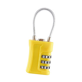 3 Digit Combination Lock Luggage Lock Non Destructive Check Pp Case PP Mini Padlock Customs Code Lock for Going  Tool Gym Bags