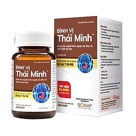 Bình Vị Thái Minh - Hỗ trợ giảm đau dạ dày, ngăn ngừa trào ngược, hết ợ chua từ thảo dược - Mua 6 tặng 1 bằng tem tích điểm