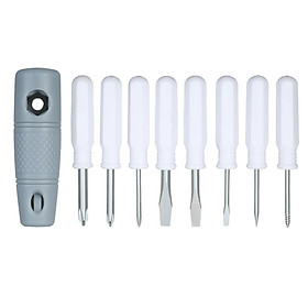 9-In-1 Precision Magnetic Screwdriver Set Include Phillips Slotted with Multifunction Wrench Handle Electronic Device
