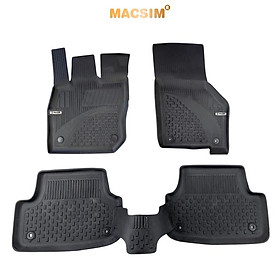 Thảm lót sàn ô tô nhựa TPE Silicon Audi A4 2016+ Black Nhãn hiệu Macsim