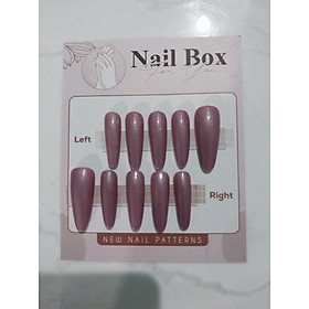 Nail box thiết kế, sơn gel mắt mèo kiểu trơn đơn giản bền đẹp, form nhọn, ảnh thật shop tự chụp