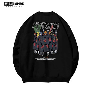 Áo Sweater Form Rộng AKATSUKI | Anime Naruto - Áo Sweater Nỉ Bông Form Rộn