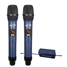 Micro Karaoke Không Dây Cho Loa Kéo W-15 - Hàng Nhập Khẩu