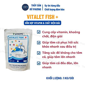 Chống sốc bổ sung vitamin điện giải khoáng Vitalec Fish Plus tăng sức đề kháng khỏe cho tôm thẻ cá lươn ếch ốc ba ba
