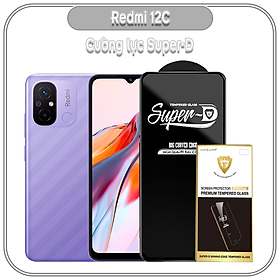 Mua Cường lực cho Redmi 12C Super D - Full viền Đen