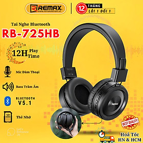 Tai nghe chụp tai không dây Remax RB-725HB Pro - Siêu Bass Trầm Ấm - Hàng chính hãng Remax