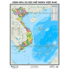 Bản đồ Tờ gấp Việt Nam, Thế giới, Hà Nội, Asean
