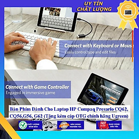 Bàn Phím dùng cho Laptop HP Compaq Presario CQ62 CQ56 G56 G62 (Tặng kèm cáp OTG Ugreen) - Hàng Nhập Khẩu New Seal