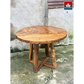 Mua Bàn Ăn Hình Tròn Gỗ Me Tây Nguyên Khối Đường Kính 100 Cao 75 (cm)