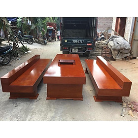 Mua Bộ Bàn Ghế K3 Có Tựa Gỗ Xoan Đào