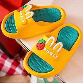 Cho Bé Dép Cho Bé Trai Bé Gái Dép Quai Ngang Tai Thỏ RABBIT Siêu Mềm Cực Nhẹ Êm Chân Chống Trơn Trượt Bé 2