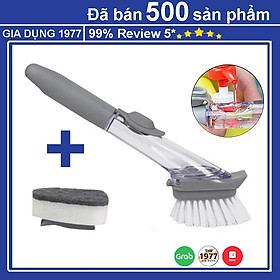 Mua Chổi Cọ Rửa Chén Bát Cọ Rửa Xoong Nồi Đa Năng Kèm Bình Xịt Và 1 Đầu Mút Tiện Lợi