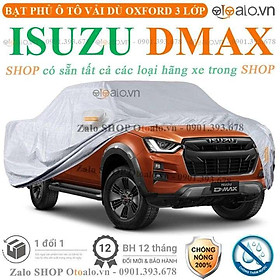 Bạt che phủ xe ô tô Isuzu Dmax 3 lớp cao cấp