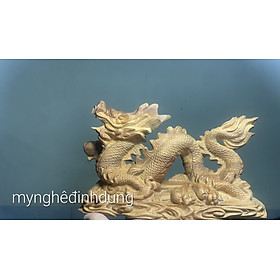 Mua Tượng con rồng phong thủy cầu tài lộc bằng gỗ ngọc am thơm nức kt 20×11×9cm