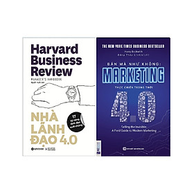 Bộ Sách Bí Quyết Kinh Doanh Hiệu Quả Trong Thời Kỳ 4.0 ( Nhà Lãnh Đạo 4.0 + Bán Mà Như Không - Marketing Thực Chiến Trong Thời 4.0 ) tặng kèm bookmark Sáng Tạo