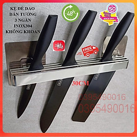 Mua Kệ để dao dán tường inox 304 cao cấp giá cài dao 3 ngăn kệ treo dao nhà bếp ống cắm dao