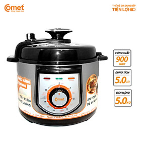 Mua Nồi áp suất điện Comet CM6150 5 lít – 900W  5 chế độ nấu  lòng chống dính  hàng chính hãng
