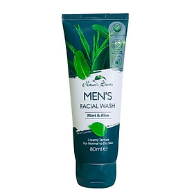 Sữa Rửa Mặt Nature's Secrets Bạc Hà & Lô Hội Làm Sạch Sâu Cho Nam 80ml