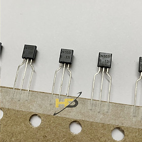 Dây 20 Con 2N5551 Transistor Khuếch Đại NPN 0.6A 160V 100MHz TO-92