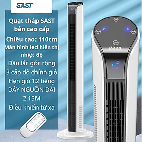 Quạt tháp điều hòa có điều khiển, quạt cây đứng, quạt không cánh thông minh hẹn giờ