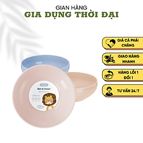 Mua Bát ăn dặm cho bé ăn cơm nhựa chịu nhiệt inochi amori 415ml BAN415 (1 chiếc)
