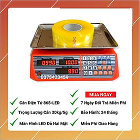 Mua Cân điện tử tính tiền 868 - ( 30kg/5g ) Màn hình LED 2 mặt dùng cho cân thịt cá trái cây... ( bảo hành 2 năm )