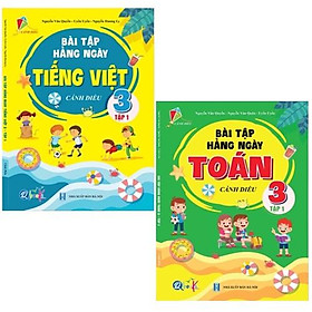 Sách Combo Bài Tập Hằng Ngày Toán, Tiếng Việt 3 ( Tùy Chọn) – Cánh Diều – BẢN QUYỀN