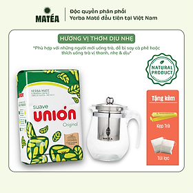 Mua  COMBO TRÀ + BÌNH  Trà TARAGUI Yerba Maté Original - Vị truyền thống + Tặng kẹp trà + Free 10 túi lọc trà tái sử dụng