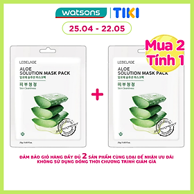 Mặt Nạ Lebelage Aloe Solution Mask Pack Skin Cleanliness Chiết Xuất Nha Đam 25g