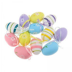 Mua 3x12x Colorful Easter Hanging Egg Easter Holiday Decoration ...
