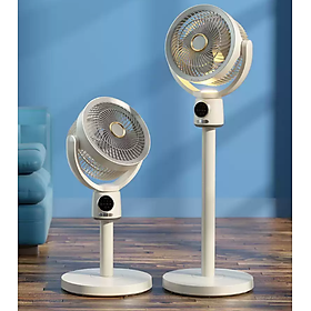 Mua Quạt Đứng Để Bàn 2in1 Đối Lưu Luồng Gió Siêu Mát Không Dây pin lithium 5 chế độ gió hẹn giờ BREEZE CARESSES FAN