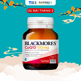 Viên Uống Bổ Tim Hỗ Trợ Sức Khỏe Blackmores CoQ10 150mg Lọ 30 Viên