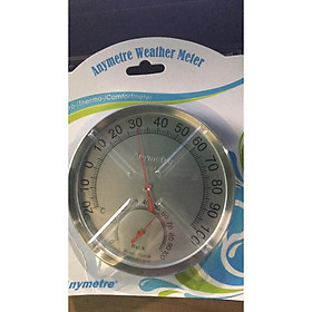 Đồng hồ đo nhiệt độ độ ẩm nhập khẩu từ Hàn Quốc mặt Kim Loại
