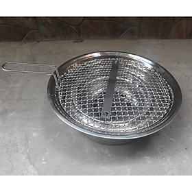 Mua Bếp nướng than hoa âm bàn DK Vỉ inox 201 Có Tay Cầm