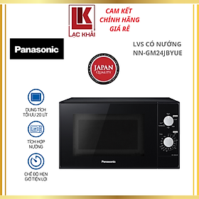 Mua Lò vi sóng có nướng Panasonic NN-GM24JBYUE - Dung tích 20L  Công suất 800W - 1000W  Chức năng đa dạng : nấu  hâm nóng  rã đông  nướng  Núm xoay dễ sử dụng - Hàng chính hãng - Bảo Hành Chính Hãng 12 tháng